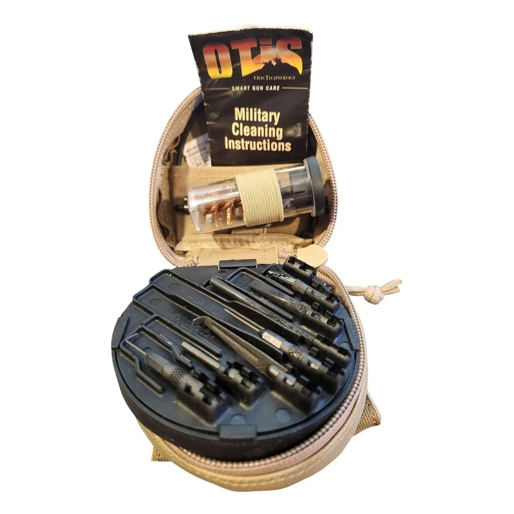 Otis‎ Technology Military Gun Cleaning Kit Tan Soft Pack Case Multi Cal